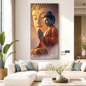 Alternative view of Phật Thích Ca Mâu Ni | Tranh hộp đèn cao cấp | Mã tranh 01 | Tranh TÂM