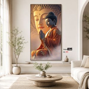 Phật Thích Ca Mâu Ni | Tranh hộp đèn cao cấp | Mã tranh 01 | Tranh TÂM - Ảnh 3
