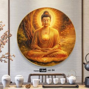 Alternative view of Phật Thích Ca Mâu Ni | Tranh hộp đèn cao cấp | Mã tranh 04 | Tranh TÂM