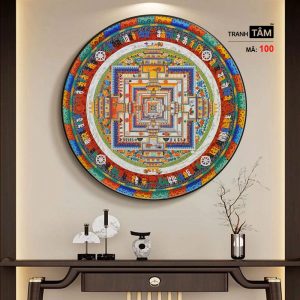 Tranh Mandala (Mạn-đà-la) | Tranh hộp đèn cao cấp | Mã tranh 100 | [tranhtam.com] - Ảnh 4
