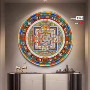 Alternative view of Tranh Mandala (Mạn-đà-la) | Tranh hộp đèn cao cấp | Mã tranh 100 | [tranhtam.com]