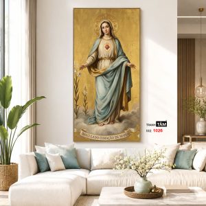Đức mẹ Maria | Tranh hộp đèn cao cấp | Mã tranh 1026 | Tranh TÂM - Ảnh 5