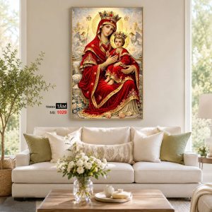 Đức mẹ Maria | Tranh hộp đèn cao cấp | Mã tranh 1029 | Tranh TÂM - Ảnh 4