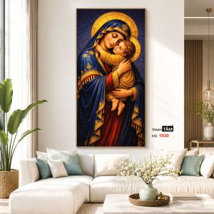 Đức mẹ Maria | Tranh hộp đèn cao cấp | Mã tranh 1030  | Tranh TÂM - Ảnh 5