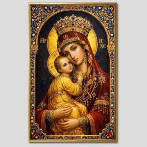 Đức mẹ Maria | Tranh hộp đèn cao cấp | Mã tranh 1038 | Tranh TÂM