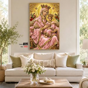 Đức mẹ Maria | Tranh hộp đèn cao cấp | Mã tranh 1043 | Tranh TÂM - Ảnh 4