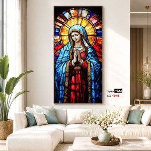 Đức mẹ Maria | Tranh hộp đèn cao cấp | Mã tranh 1044 | Tranh TÂM - Ảnh 5