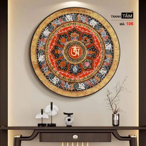 Alternative view of Tranh Mandala (Mạn-đà-la) | Tranh hộp đèn cao cấp | Mã tranh 106 | [tranhtam.com]