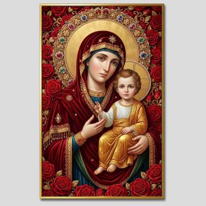Đức mẹ Maria | Tranh hộp đèn cao cấp | Mã tranh 1066 | Tranh TÂM