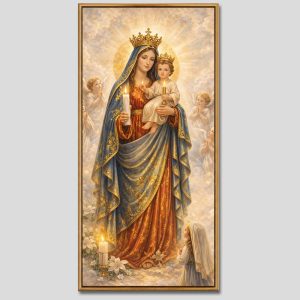 Đức mẹ Maria | Tranh hộp đèn cao cấp | Mã tranh 1080  | Tranh TÂM