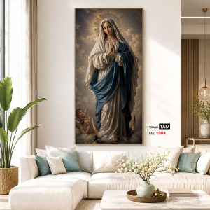Đức mẹ Maria | Tranh hộp đèn cao cấp | Mã tranh 1084 | Tranh TÂM - Ảnh 5