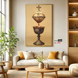 Trái tim của Chúa | Tranh hộp đèn cao cấp | Mã tranh 1093 | Tranh TÂM - Ảnh 3