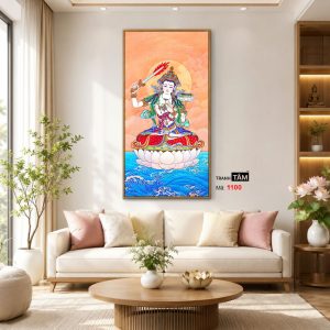 Hư Không Tạng Bồ Tát | Tranh hộp đèn cao cấp | Mã tranh 1100 | Tranh TÂM - Ảnh 3