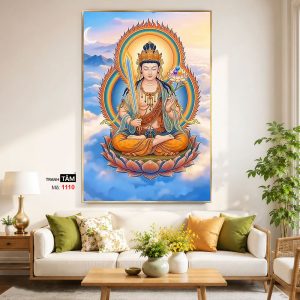 Alternative view of Hư Không Tạng Bồ Tát | Tranh hộp đèn cao cấp | Mã tranh 1110 | Tranh TÂM