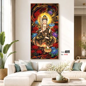 Hư Không Tạng Bồ Tát | Tranh hộp đèn cao cấp | Mã tranh 1115 | Tranh TÂM - Ảnh 5