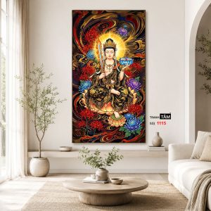 Hư Không Tạng Bồ Tát | Tranh hộp đèn cao cấp | Mã tranh 1115 | Tranh TÂM - Ảnh 4