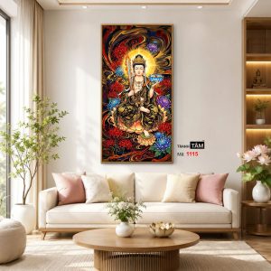 Hư Không Tạng Bồ Tát | Tranh hộp đèn cao cấp | Mã tranh 1115 | Tranh TÂM - Ảnh 3