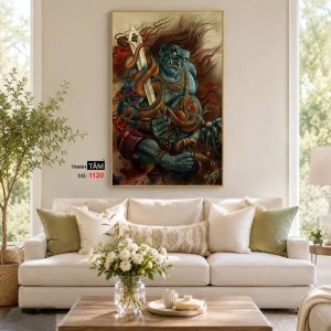 Bất Động Minh Vương | Tranh hộp đèn cao cấp | Mã tranh 1120 | [tranhtam.com] - Ảnh 4
