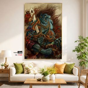 Alternative view of Bất Động Minh Vương | Tranh hộp đèn cao cấp | Mã tranh 1120 | [tranhtam.com]