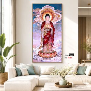 Phật A Di Đà | Tranh hộp đèn cao cấp | Mã tranh 1121 | [tranhtam.com] - Ảnh 5