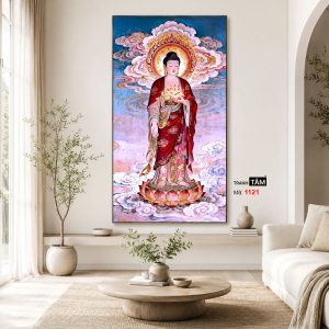 Phật A Di Đà | Tranh hộp đèn cao cấp | Mã tranh 1121 | [tranhtam.com] - Ảnh 4