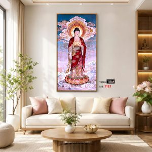 Phật A Di Đà | Tranh hộp đèn cao cấp | Mã tranh 1121 | [tranhtam.com] - Ảnh 3