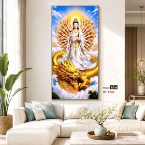 Quán Thế Âm Bồ Tát (thiên thủ, thiên nhãn) | Tranh hộp đèn cao cấp | Mã tranh 1133 | Tranh TÂM - Ảnh 5