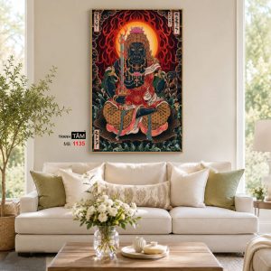 Bất Động Minh Vương | Tranh hộp đèn cao cấp | Mã tranh 1135 | [tranhtam.com] - Ảnh 4