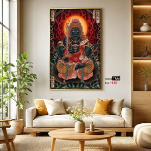 Bất Động Minh Vương | Tranh hộp đèn cao cấp | Mã tranh 1135 | [tranhtam.com] - Ảnh 3