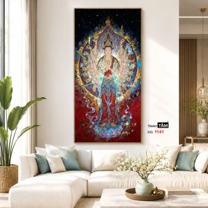 Chuẩn Đề Bồ Tát | Tranh hộp đèn cao cấp | Mã tranh 1141 | [tranhtam.com] - Ảnh 5