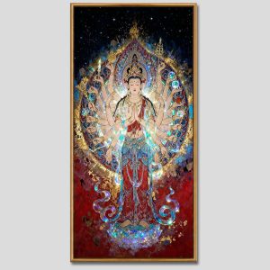 Chuẩn Đề Bồ Tát | Tranh hộp đèn cao cấp | Mã tranh 1141 | [tranhtam.com]