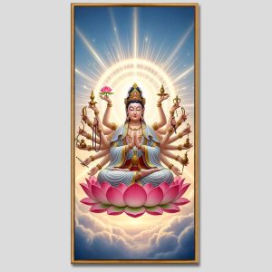 Chuẩn Đề Bồ Tát | Tranh hộp đèn cao cấp | Mã tranh 1142 | [tranhtam.com]