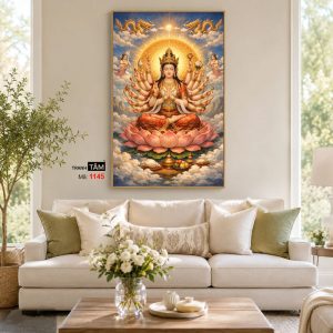 Chuẩn Đề Bồ Tát | Tranh hộp đèn cao cấp | Mã tranh 1145 | [tranhtam.com] - Ảnh 4