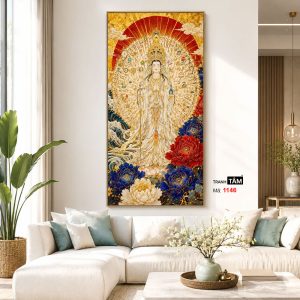 Quán Thế Âm Bồ Tát (thiên thủ, thiên nhãn) | Tranh hộp đèn cao cấp | Mã tranh 1146 | Tranh TÂM - Ảnh 5