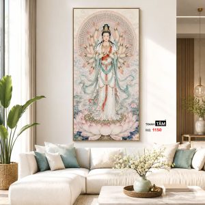 Quán Thế Âm Bồ Tát (thiên thủ, thiên nhãn) | Tranh hộp đèn cao cấp | Mã tranh 1150 | Tranh TÂM - Ảnh 5