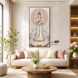Quán Thế Âm Bồ Tát (thiên thủ, thiên nhãn) | Tranh hộp đèn cao cấp | Mã tranh 1150 | Tranh TÂM - Ảnh 3