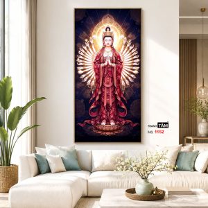 Quán Thế Âm Bồ Tát (thiên thủ, thiên nhãn) | Tranh hộp đèn cao cấp | Mã tranh 1152 | Tranh TÂM - Ảnh 5
