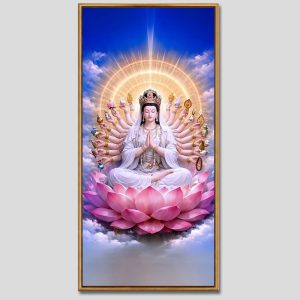 Chuẩn Đề Bồ Tát | Tranh hộp đèn cao cấp | Mã tranh 1153 | [tranhtam.com]