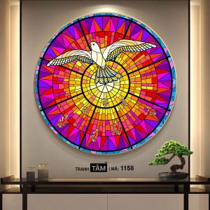 Chim bồ câu | Tranh hộp đèn cao cấp | Mã tranh 1158 | Tranh TÂM - Ảnh 4