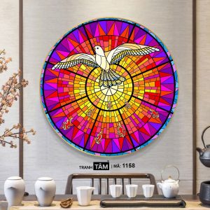Alternative view of Chim bồ câu | Tranh hộp đèn cao cấp | Mã tranh 1158 | Tranh TÂM