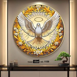 Chim bồ câu | Tranh hộp đèn cao cấp | Mã tranh 1159 | Tranh TÂM - Ảnh 4