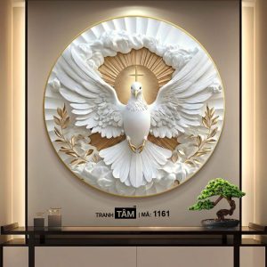 Chim bồ câu | Tranh hộp đèn cao cấp | Mã tranh 1161 | Tranh TÂM - Ảnh 4