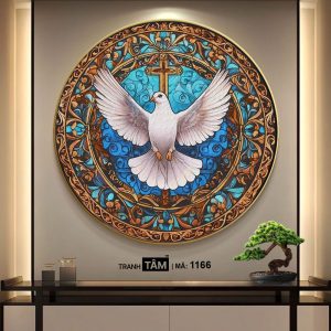 Chim bồ câu | Tranh hộp đèn cao cấp | Mã tranh 1166 | Tranh TÂM - Ảnh 4