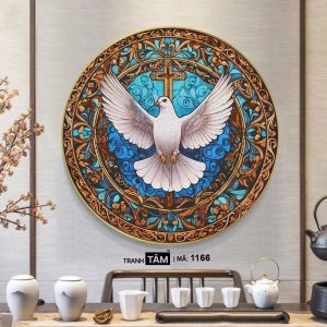 Alternative view of Chim bồ câu | Tranh hộp đèn cao cấp | Mã tranh 1166 | Tranh TÂM