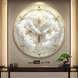 Chim bồ câu | Tranh hộp đèn cao cấp | Mã tranh 1176 | Tranh TÂM - Ảnh 4