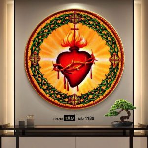 Trái tim của Chúa | Tranh hộp đèn cao cấp | Mã tranh 1189 | Tranh TÂM - Ảnh 4