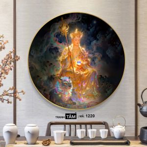 Alternative view of Địa Tạng Vương Bồ Tát | Tranh hộp đèn cao cấp | Mã tranh 1220 | Tranh TÂM