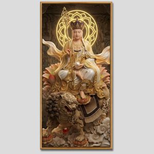 Địa Tạng Vương Bồ Tát | Tranh hộp đèn cao cấp | Mã tranh 1221 | Tranh TÂM