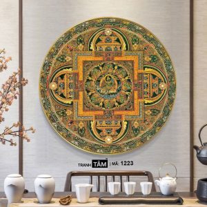 Alternative view of Tranh Mandala (Mạn-đà-la) | Tranh hộp đèn cao cấp | Mã tranh 1223 | [tranhtam.com]