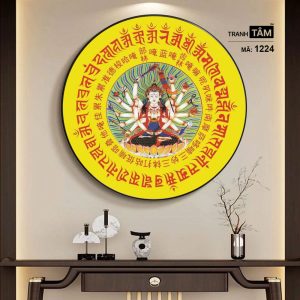 Chuẩn Đề Bồ Tát | Tranh hộp đèn cao cấp | Mã tranh 1224 | [tranhtam.com] - Ảnh 5